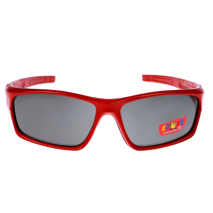 Очки солнцезащитные детские Спорт. Оправа микс, плетение пазл, линзы чёрные, 12.5х4.5 см