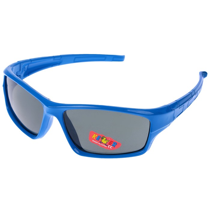 Очки солнцезащитные детские Спорт. Оправа микс, плетение пазл, линзы чёрные, 12.5х4.5 см