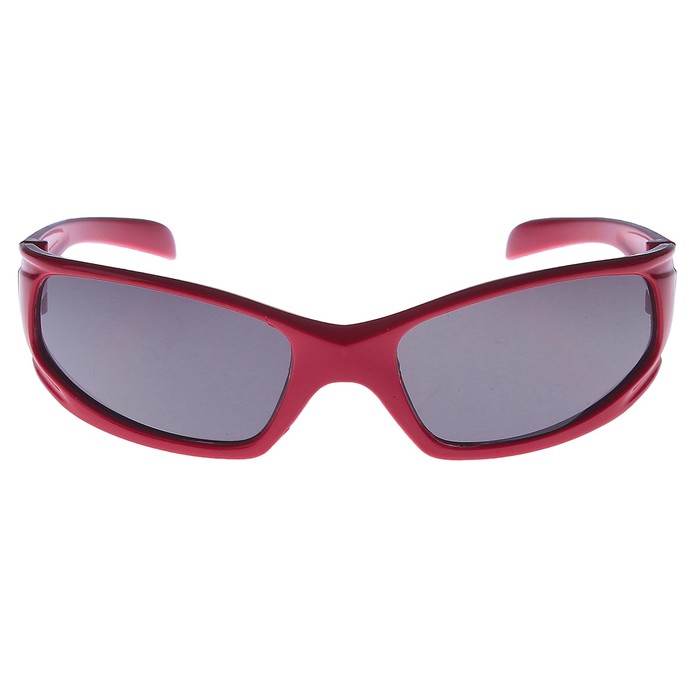 Очки солнцезащитные детские Спорт. Оправа микс, объёмные полосы, линзы чёрные, 12.5х4.5 см