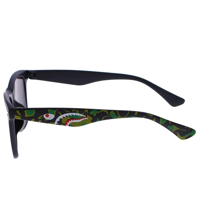 Очки солнцезащит-е детские Square. Оправа «звёзды», на дужках рисунок, линзы микс, 12.5 см