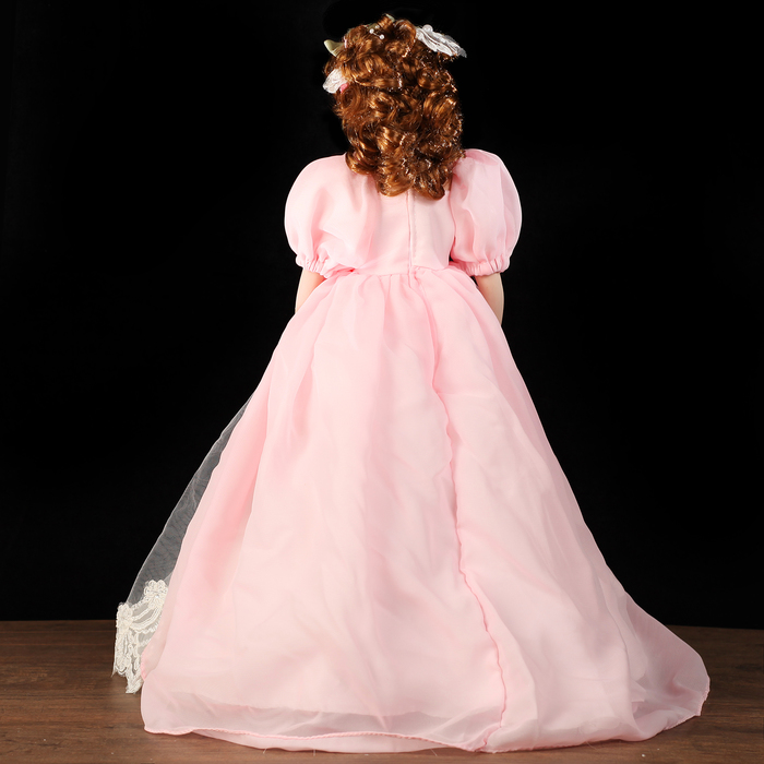 Кукла-светильник коллекционная "Леди Светлана в розовом платье" Е14 50 см