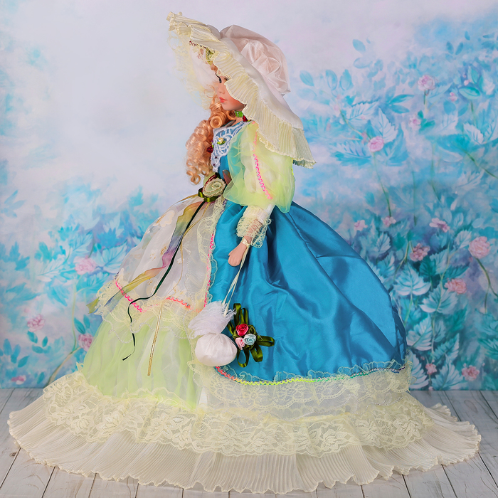 Кукла зонтик коллекционная керамика "Ульяна" 60 см