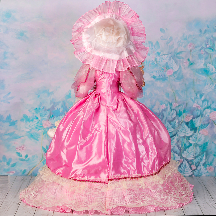 Кукла зонтик коллекционная керамика "Евгения" 60 см