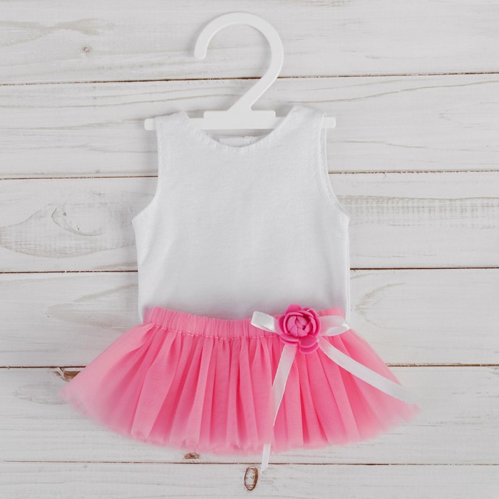 Комплект для занятий танцами (бело-розовый) КТ-001