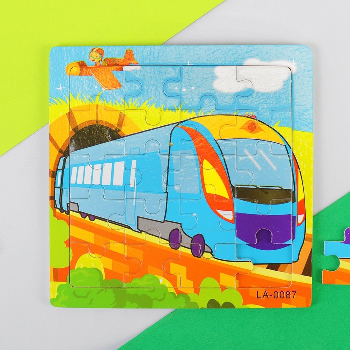 Пазл "Скоростной поезд", 16 элементов