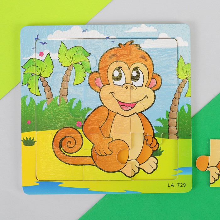 Пазл "Обезьянка", 9 элементов