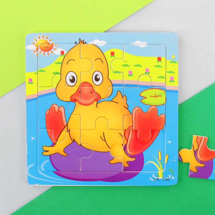 Пазл "Утёнок", 9 элементов