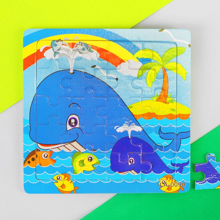 Пазл "Китёнок с мамой", 16 элементов