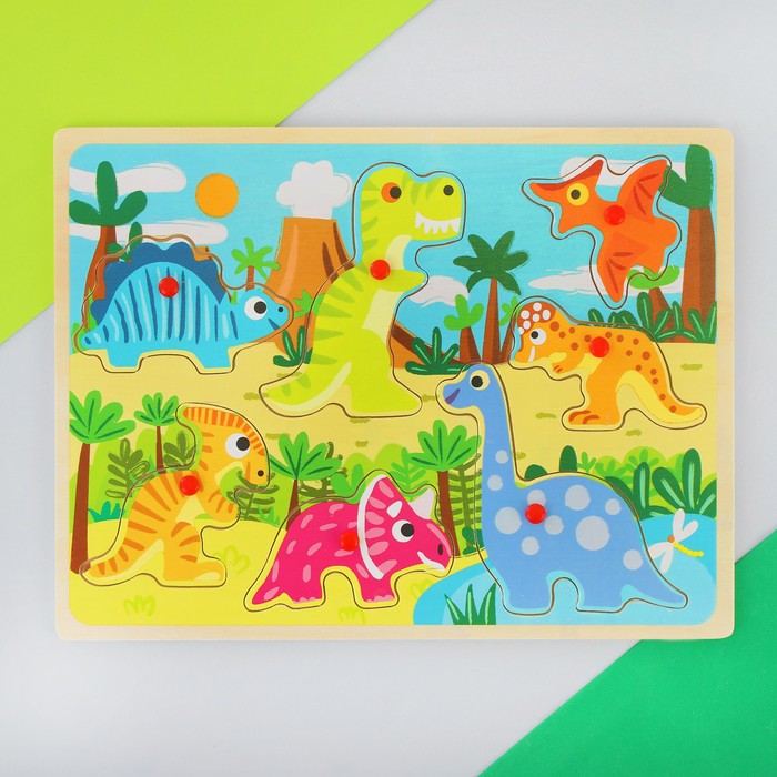 Рамка-вкладыш "Детские рисунки. Динозавры"