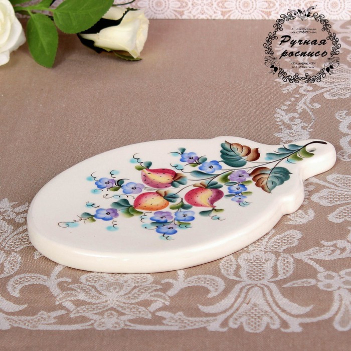 Доска разделочная «Клубничка», сырная, 14,4х23,2 см, 1 сорт