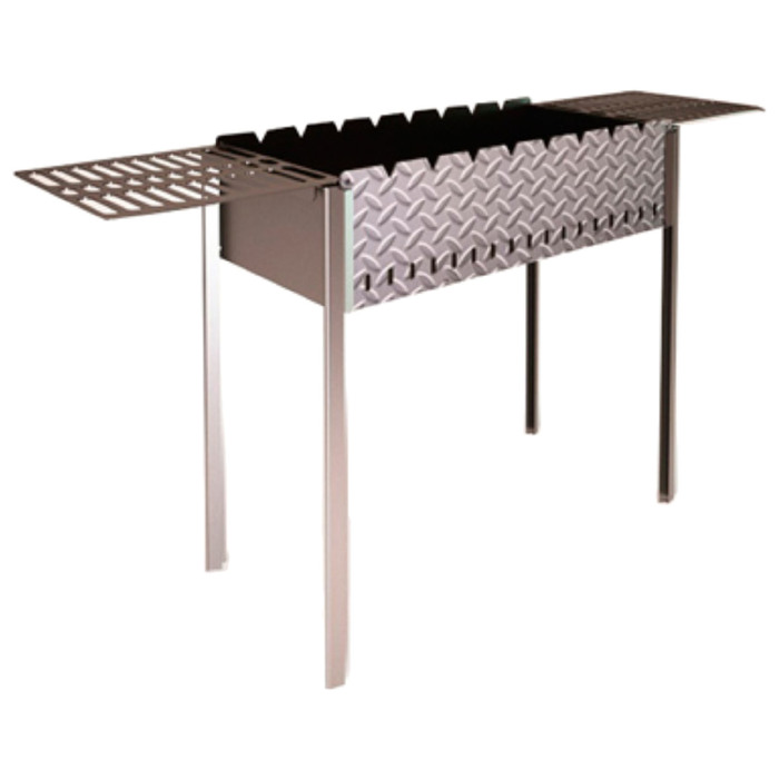 Мангал "Дачный", с откидными решётками из листа, 79 х 36 х 72 см