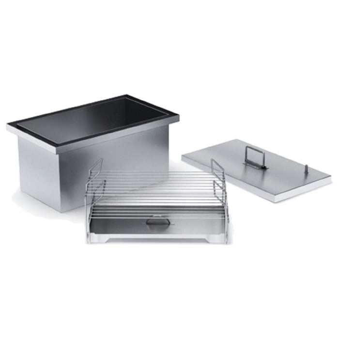 Коптильня двухъярусная Smoky Boom, крышка, две решётки, газоотводная трубка, 54х31,6х25,7 см 33921