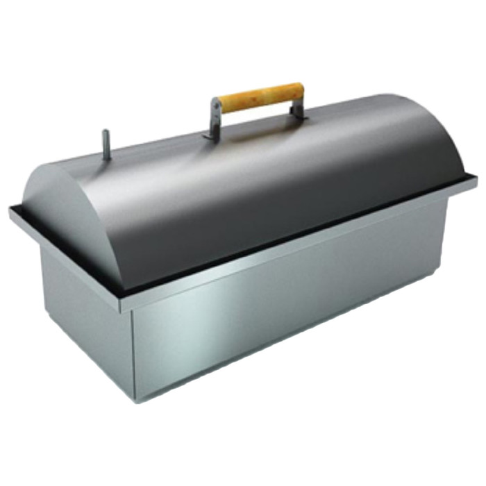 Коптильня двухъярусная с гидрозатвором Smoky Lux 55, крышка, две решётки, 55 х 38,5 х 30 см 339215