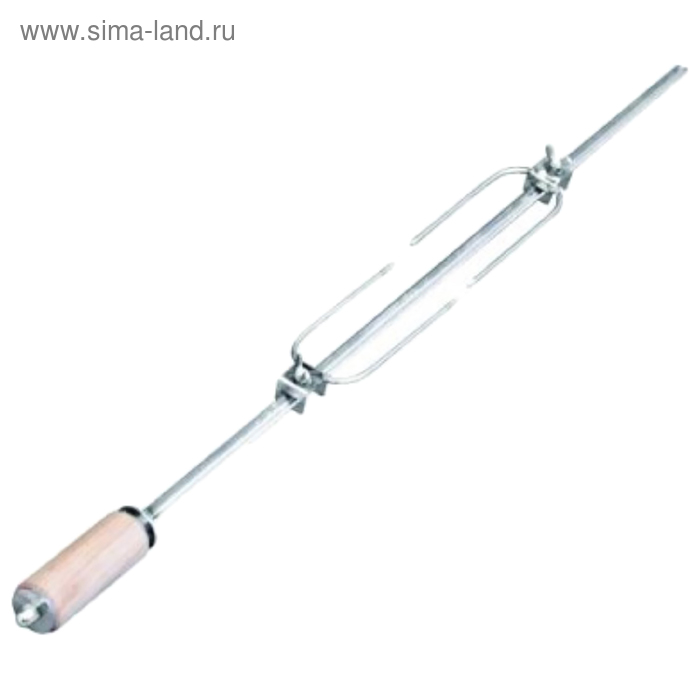 

Вертел с двумя фиксаторами, нержавеющая сталь, 103 х 6 х 5 см