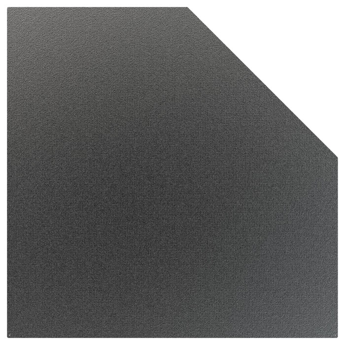 фото Лист притопочный угловой-призматический, чёрный, сталь 1,2 мм, 110 х 110 см grillux
