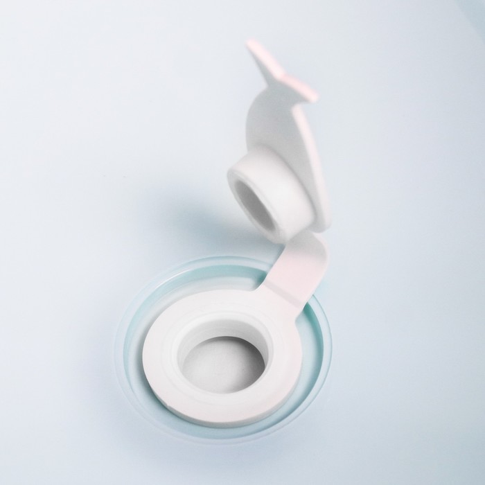 Ванна детская «Кролики» со сливом и термометром, 102 cм, цвет бирюзовый