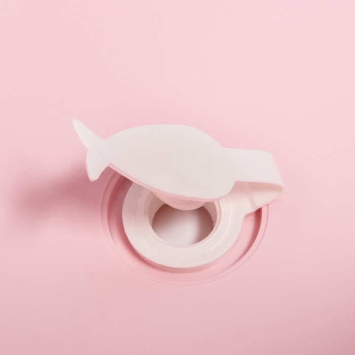 Ванна детская «Кролики» со сливом и термометром, 102 cм, цвет розовый