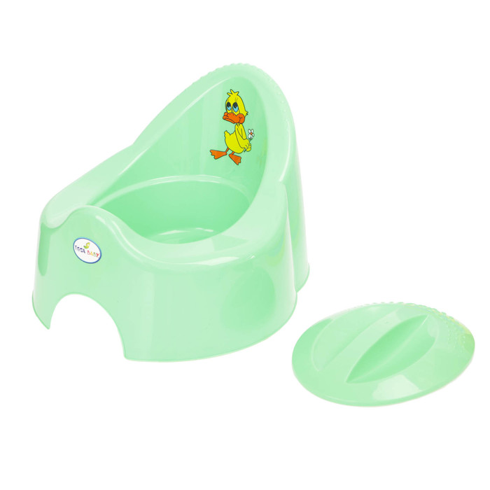 Горшок детский музыкальный «Утёнок», с крышкой, цвета МИКС