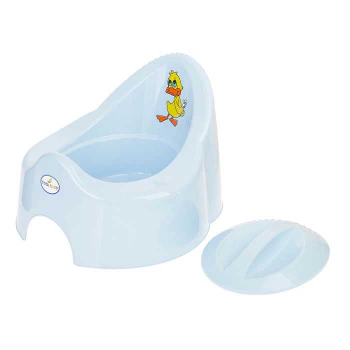 Горшок детский музыкальный «Утёнок», с крышкой, цвета МИКС