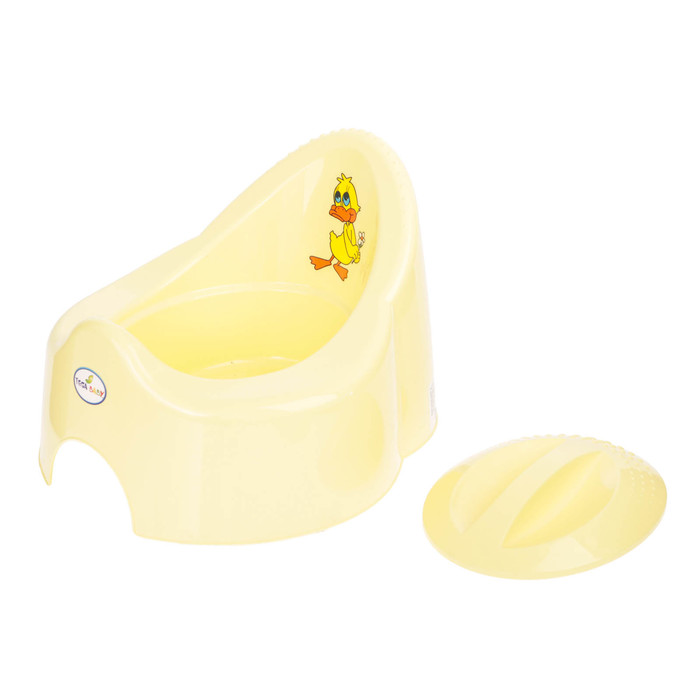 Горшок детский музыкальный «Утёнок», с крышкой, цвета МИКС