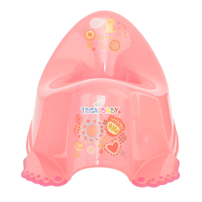 Горшок детский музыкальный «Фольклор», антискользящий, цвет персиковый