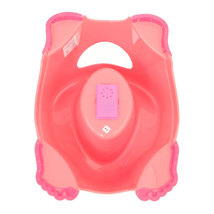 Горшок детский музыкальный «Фольклор», антискользящий, цвет персиковый