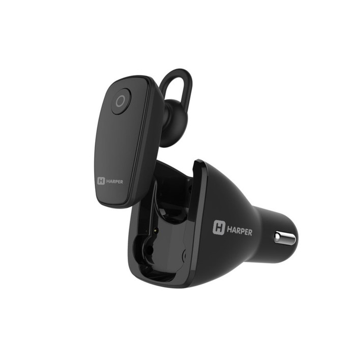 Наушники Harper HBT-1723 black, Bluetooth, вкладыши вакуумные, авто з/у, черные