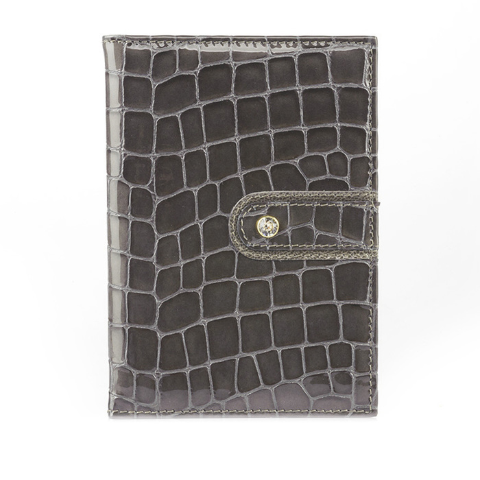 Обложка для паспорта, цвет серый