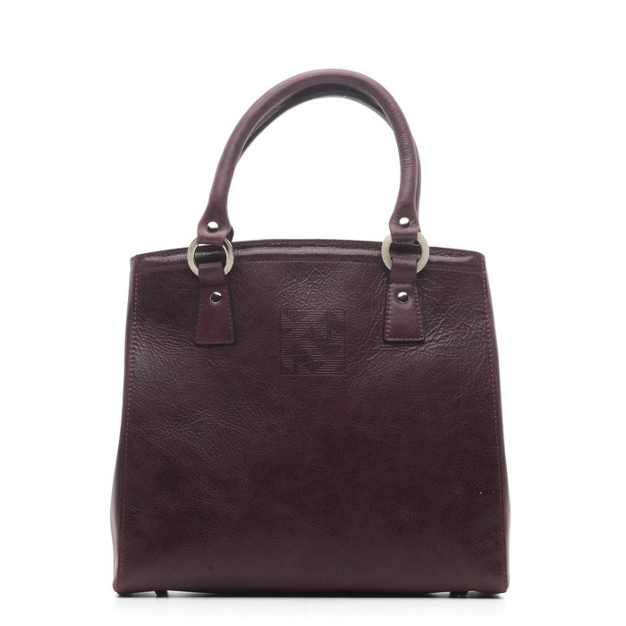 Сумка женская, отделение на молнии, натуральная кожа, цвет бордовый