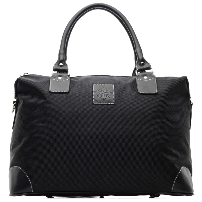 Сумка дорожная на молнии, 1 отд, н/кожа, чёрный (MT-DRS01-K001-S)