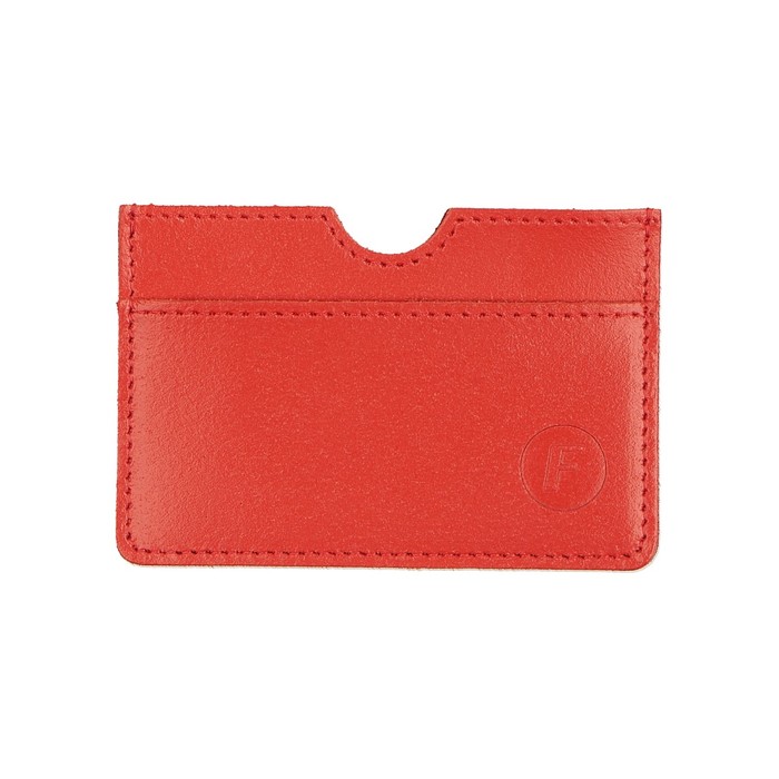 Картхолдер для карточек без застёжки, цвет красный