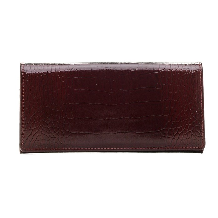 Портмоне женское на кнопке, 4 отд, н/кожа, красный (FT-P015-1-KR55)