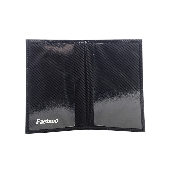 Обложка для паспорта без застежки, натуральная кожа, чёрный (FT-PS11-KR01)