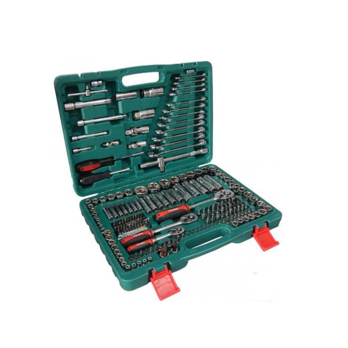 Набор инструментов BRAUMAUTO BR-218, 1/2", 3/8", 1/4", головки 6гр. 4-32 мм, 218 предметов