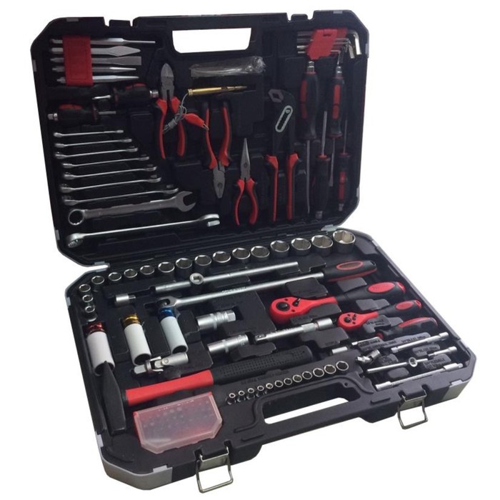 Набор инструментов Partner PA-40127, 1/2", 1/4", 3/8", 6гр., 127 предметов, кейс