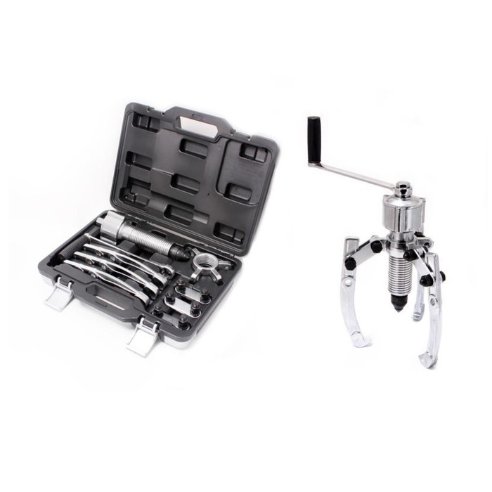 Съемник двух-трех лапый Partner PA-500, с редуктором, 5т, Ø 75-200мм, ход штока 80мм, кейс