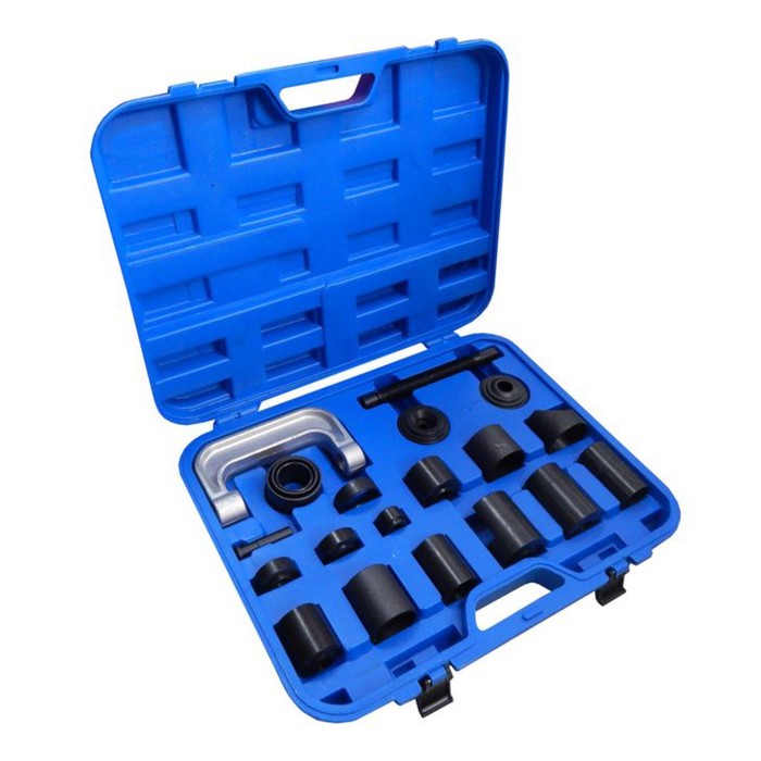 Съемник сайлентблоков и подшипников Partner PA-04011, с набором оправок, 21пр., кейс