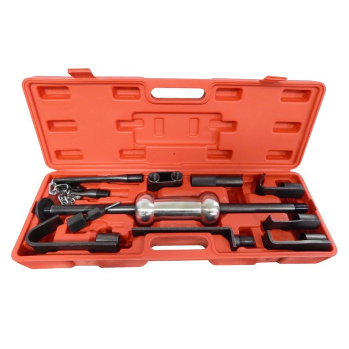 Набор для кузовного ремонта Partner PA-7017, обратный молоток с насадками, 10 пр., кейс