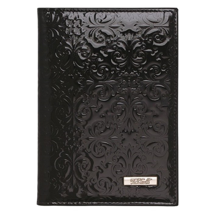 Обложка для паспорта, цвет чёрный