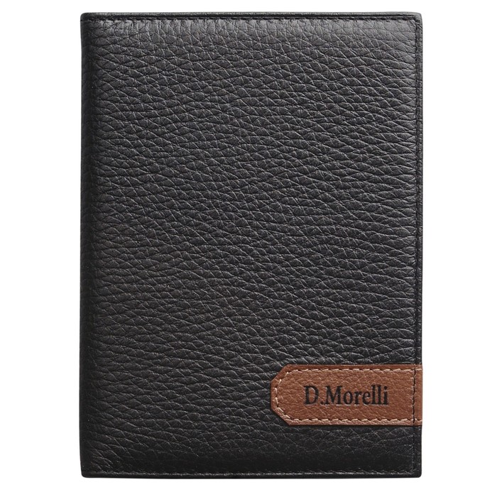 Бумажник для автодокументов, отдел для кредитных карт, 10 карманов,, цвет чёрный