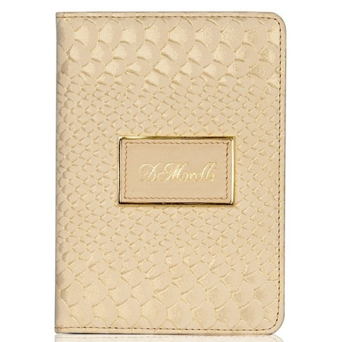 Обложка для паспорта, цвет золотой