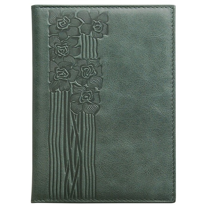 Бумажник для автодокументов, отдел для кредитных карт, 10 карманов,, цвет зелёный