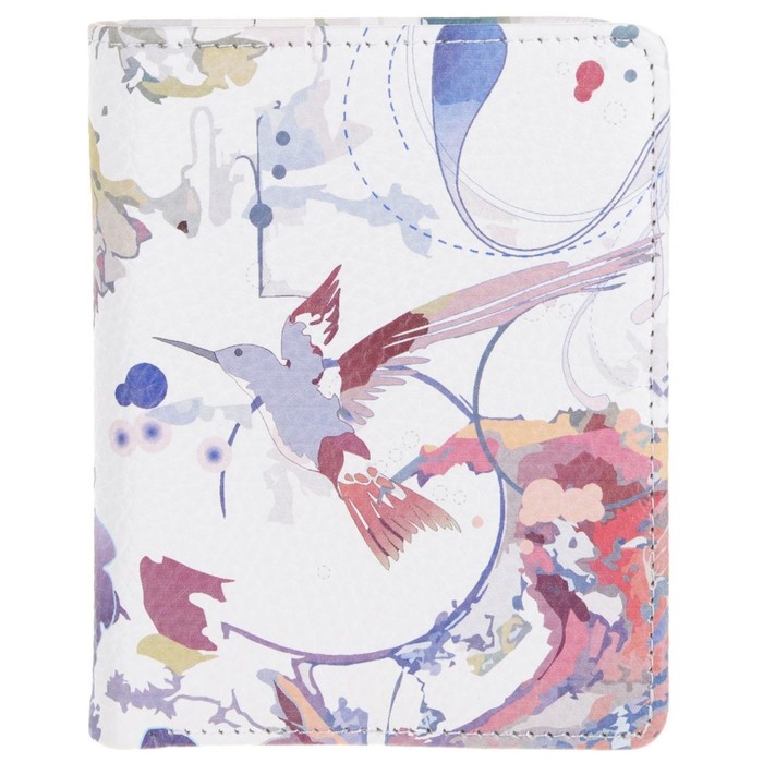 Портмоне для купюр б/застежки, 3 отд, н/кожа, белый (DM-P018-F100-1)