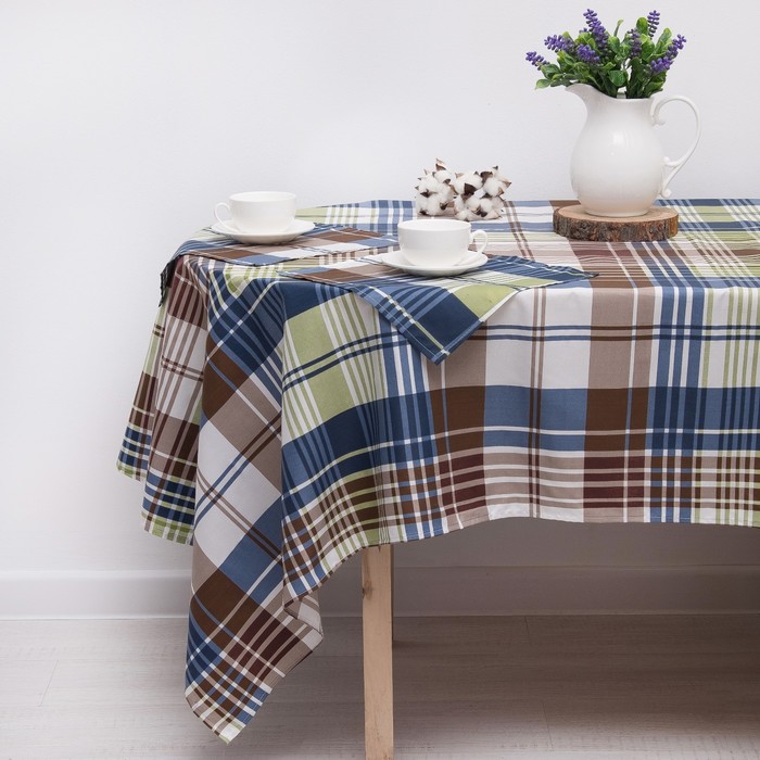 Скатерть "Брайтон" 140х140 см,салфетка 30х30 см(6шт)