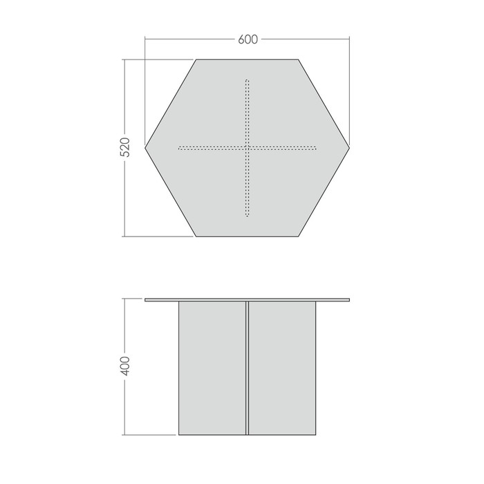 Журнальный стол, 8 мм закалённое стекло еврокромка, арт_60-2