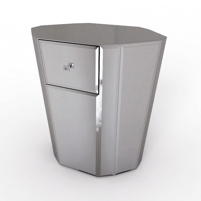 Тумба зеркальная, 4 мм, фацет 10 мм, корпус МДФ 16 мм, арт_88