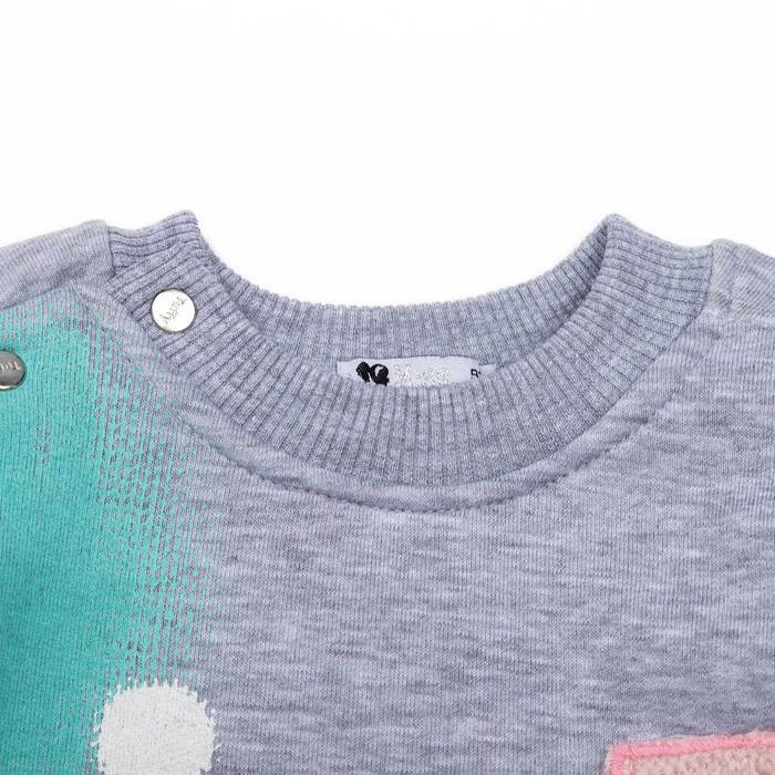 Джемпер для девочки, рост 80 см, цвет серый LR17-0276_М