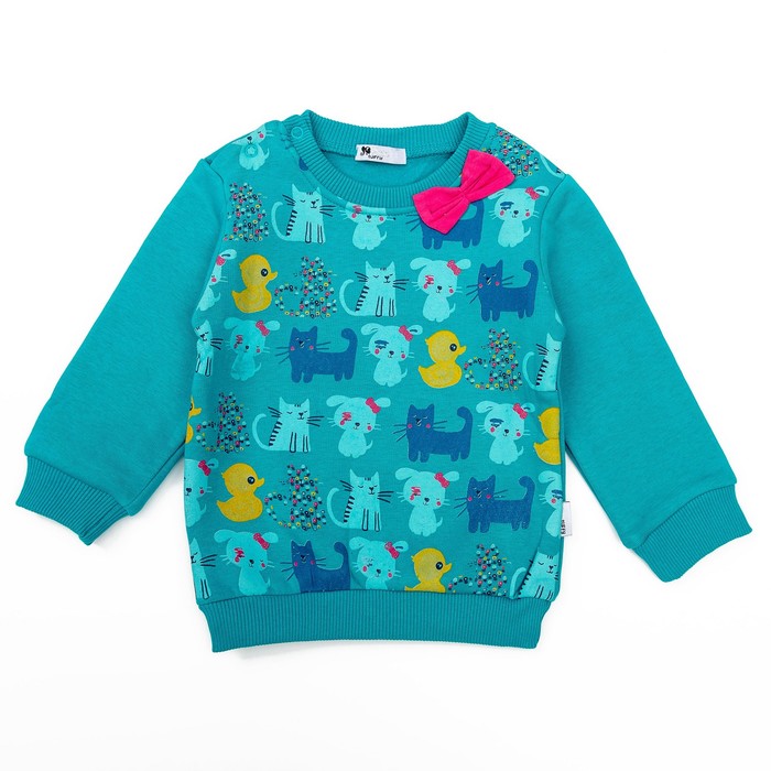 Джемпер для девочки, рост 74 см, цвет зелёный MR17-014_М