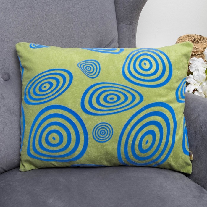 Подушка декоративная 04-967 MOJO ILLUSION ворсовая 47х37х15 см, флок, ПЭ, ПЭ 100%