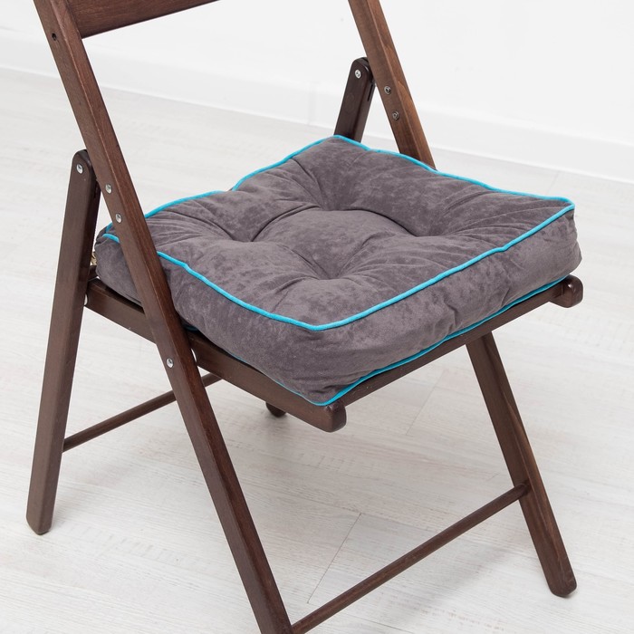 Подушка на стул 05-025 MOJO 40x40х8 см, велюр, ПЭ 100%